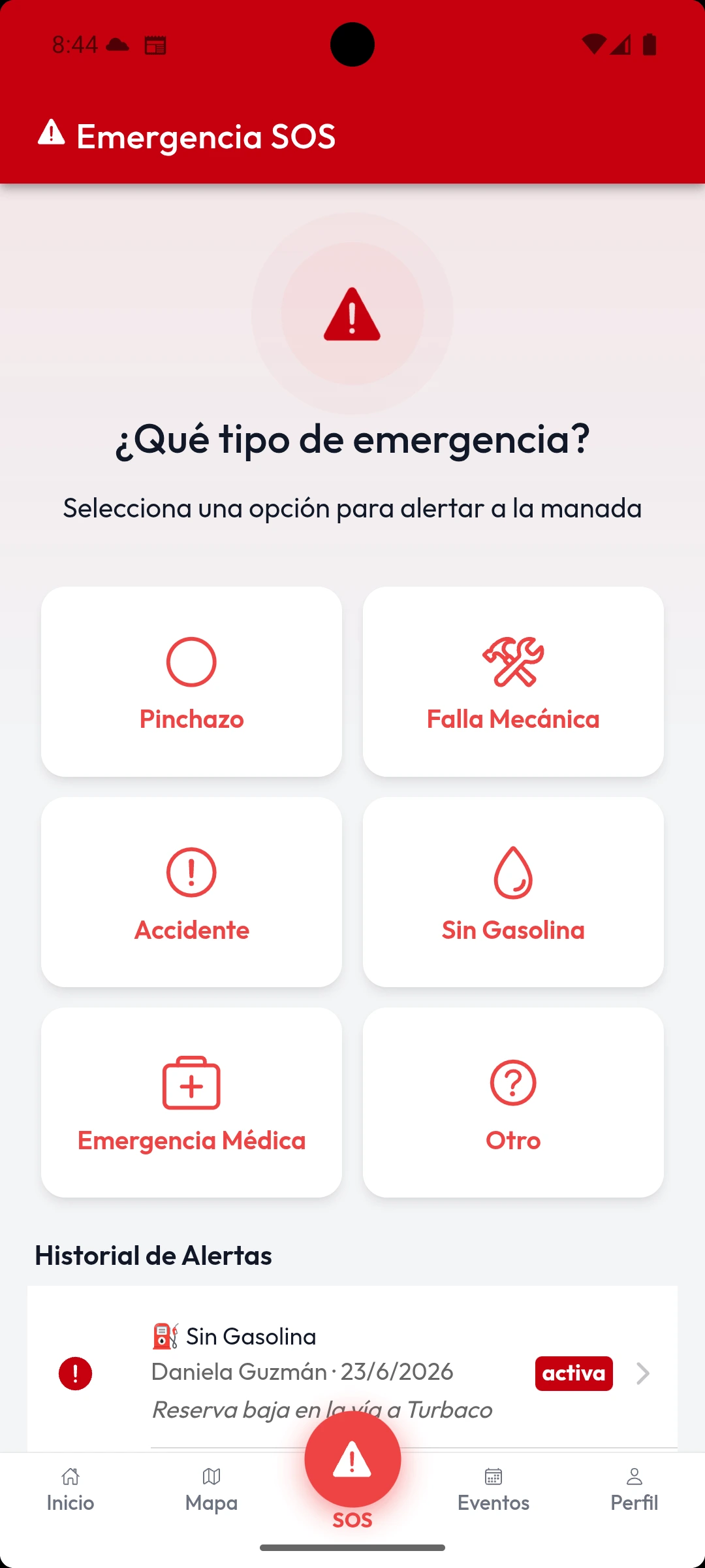BikerOS mobile app — built with Elur-Ionic and Elur Query